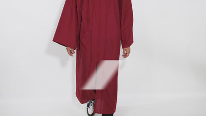 Matte Burgundy High School Cap & Gown