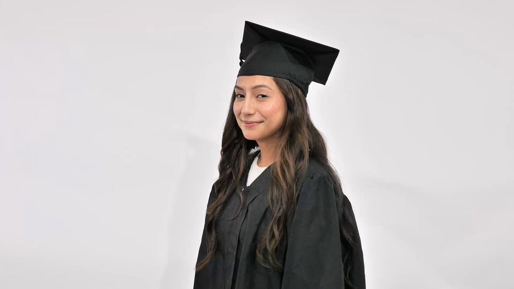 Matte Black High School Cap & Tassel - Graduation Caps