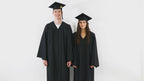 Matte Black Undergraduate Graduation Cap & Gown For CityU
