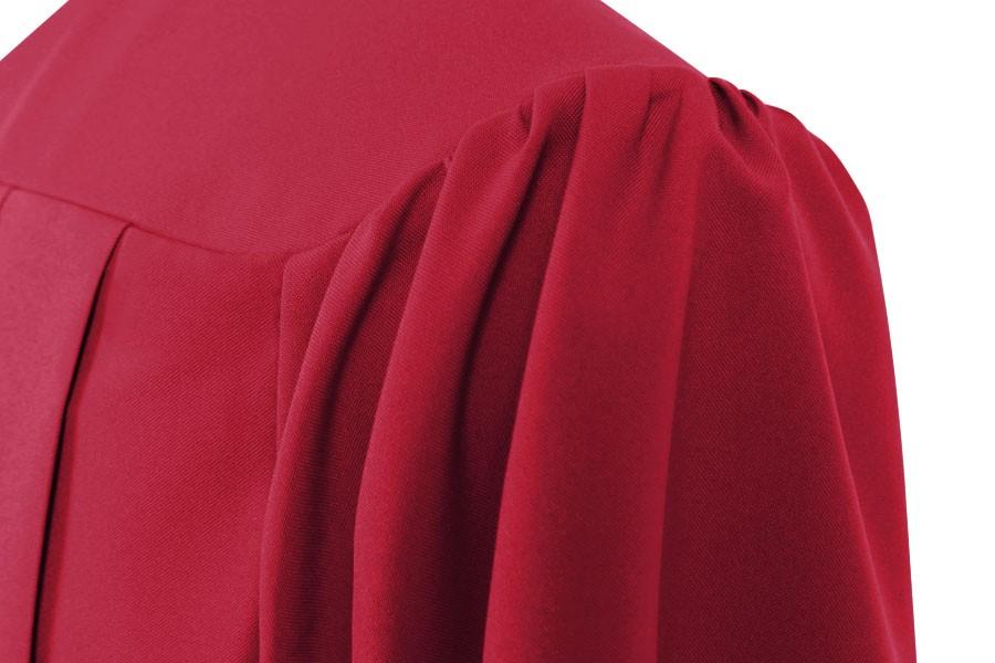 Matte Red High School Cap & Gown - Canadian Gowns