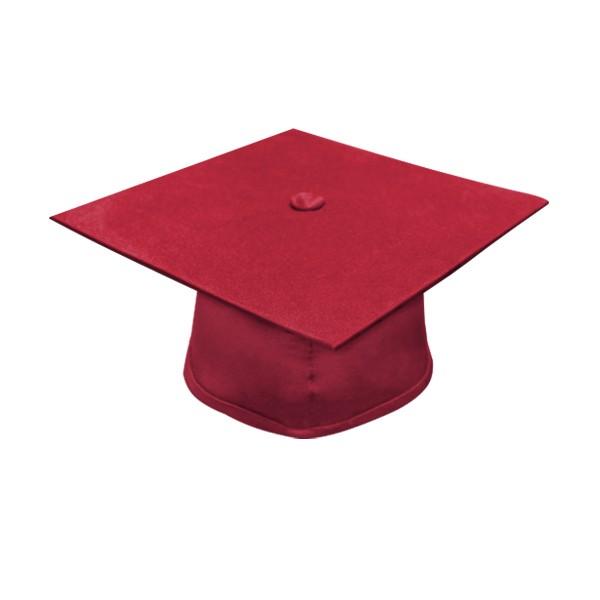 Matte Red High School Cap & Gown - Canadian Gowns
