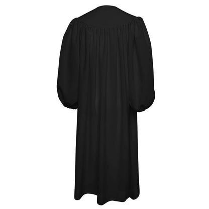 Premium Black Baptismal Robe - Canadian Gowns