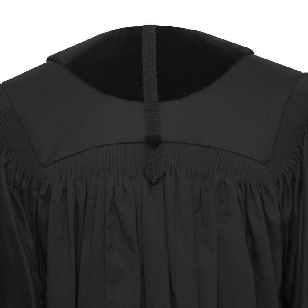 Front Velvet Geneva Clergy Robe - Clergy, Pastor & Minister Robes - Canadian Gowns
