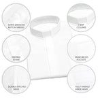 White Short Sleeve Clergy Shirt - Canadian Gowns
