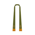 Olive Green Satin Pulpit Stole - Canadian Gowns