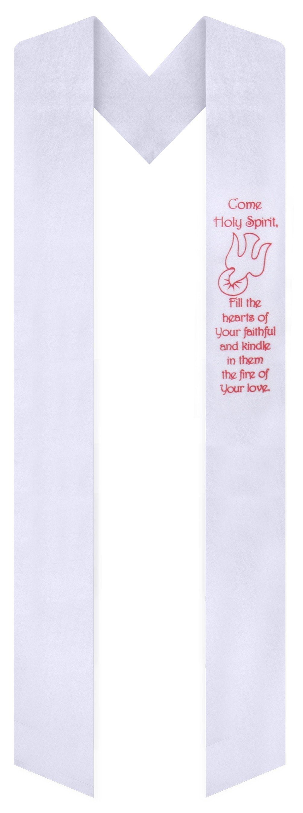 ‘Come Holy Spirit and Dove’ Confirmation Stole - Canadian Gowns